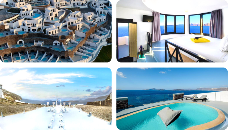Best honeymoon hotels in Santorini