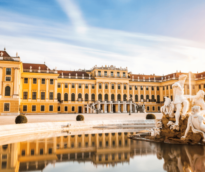 Schönbrunn Palace in Vienna and its gardens