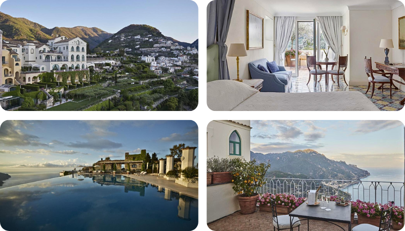 Belmond Hotel in Caruso, Amalfi Coast, romantic hotels in Italy