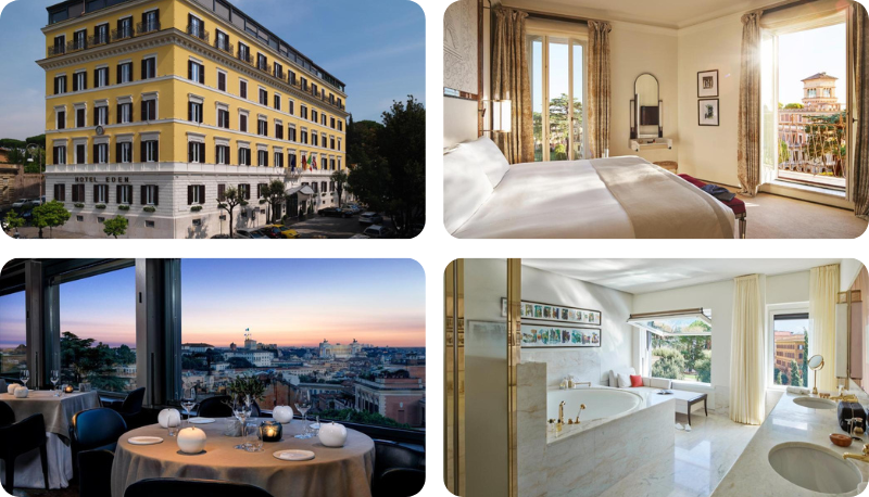 Hotel Eden in Rome - romantic hotels in Italy