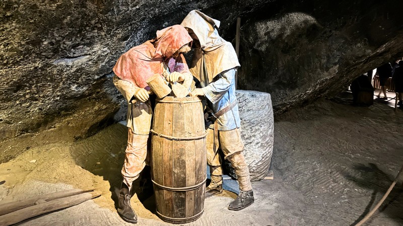 miners wieliczka salt mine 