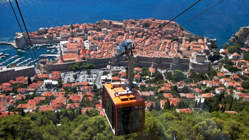 Cable car in Dubrovnik